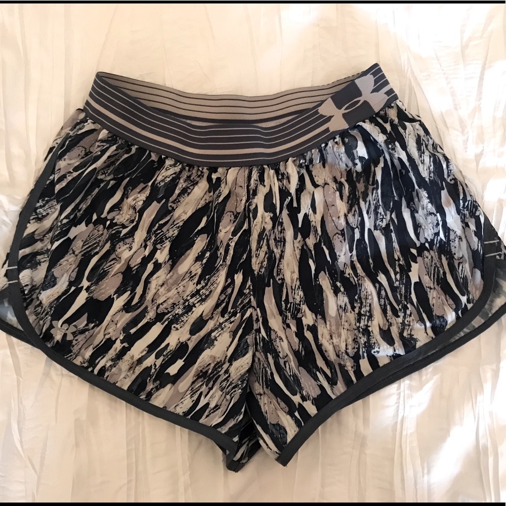 Under Armour Navy / Gray HeatGear Running Shorts